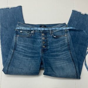 7 For All Mankind High Rise Blue Jeans